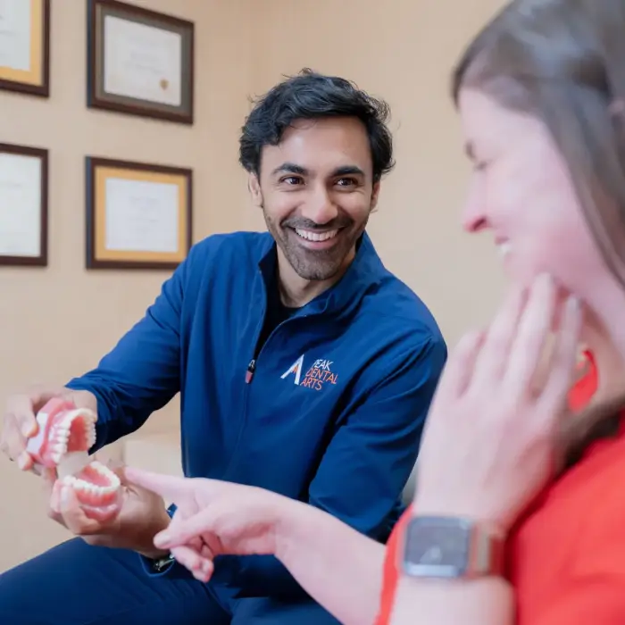 Dr. Amar Vagadia with Patient