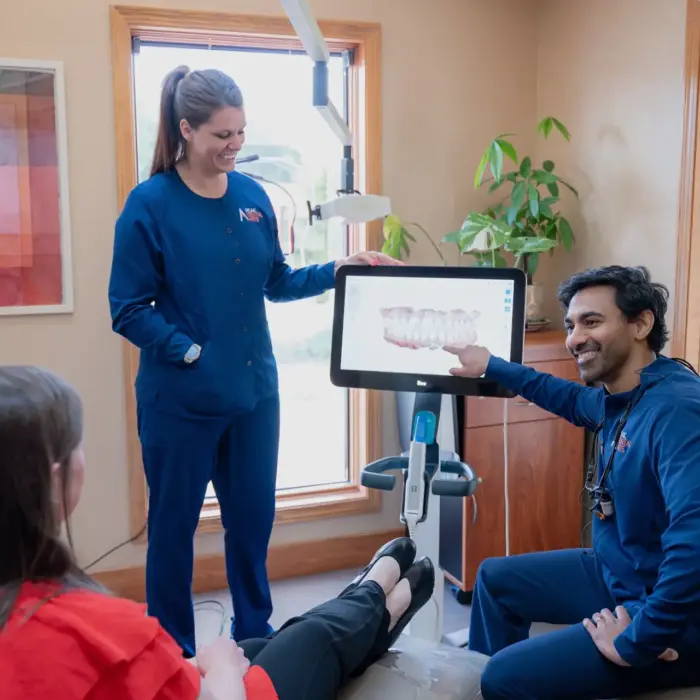 Peak Dental Team with Patient