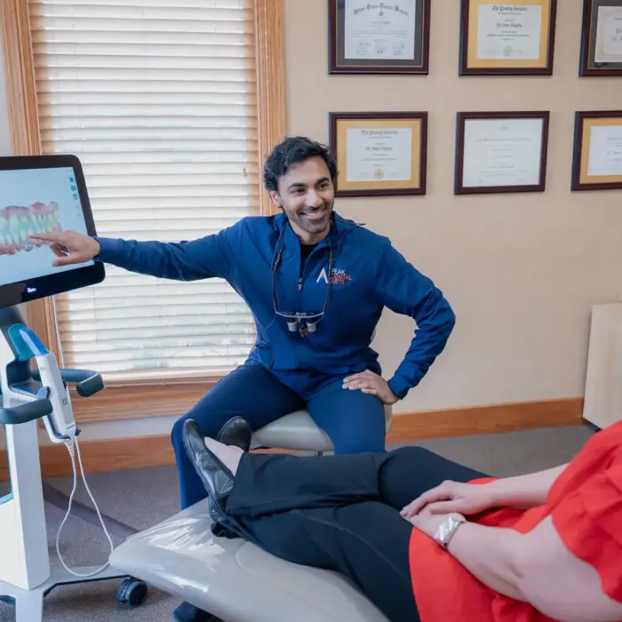 Dr. Amar Vagadia with Patient